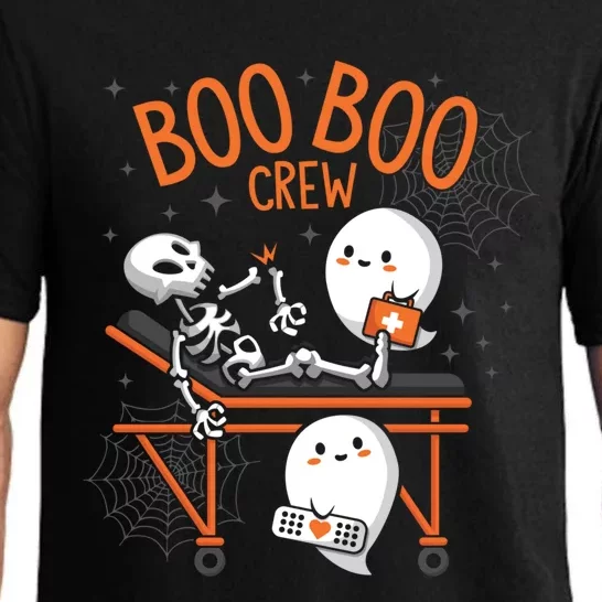 Boo Boo Crew Ghost Doctor Paramedic EMT Nurse Halloween Pajama Set