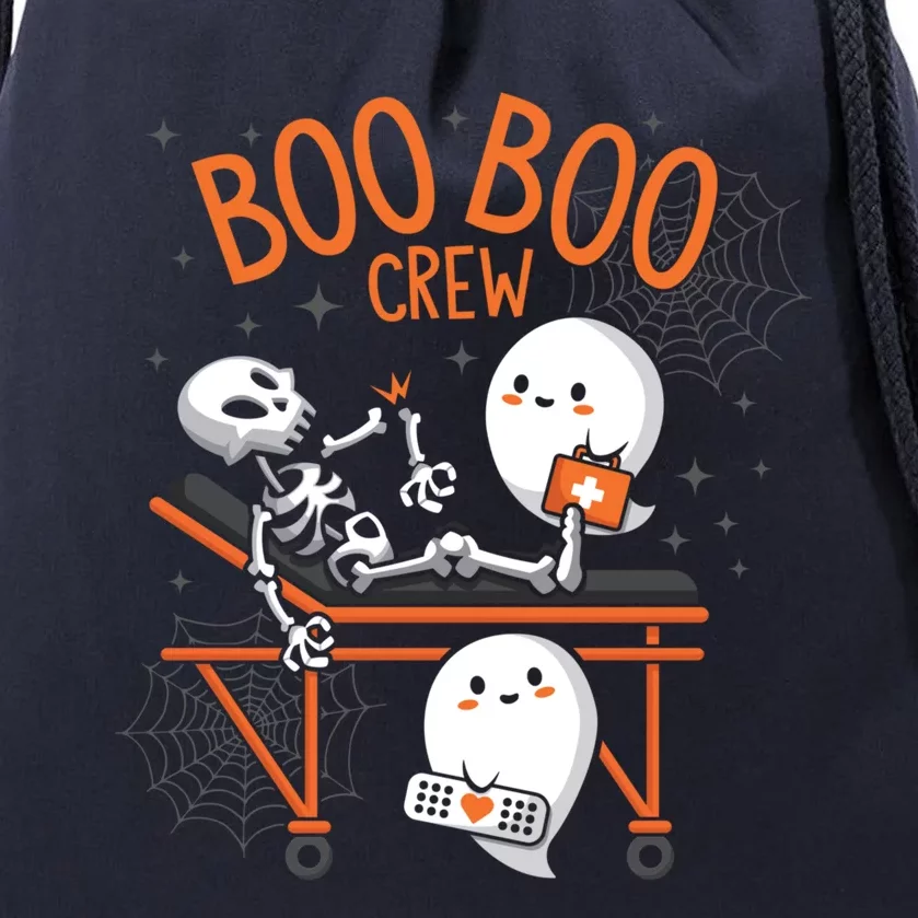 Boo Boo Crew Ghost Doctor Paramedic EMT Nurse Halloween Drawstring Bag