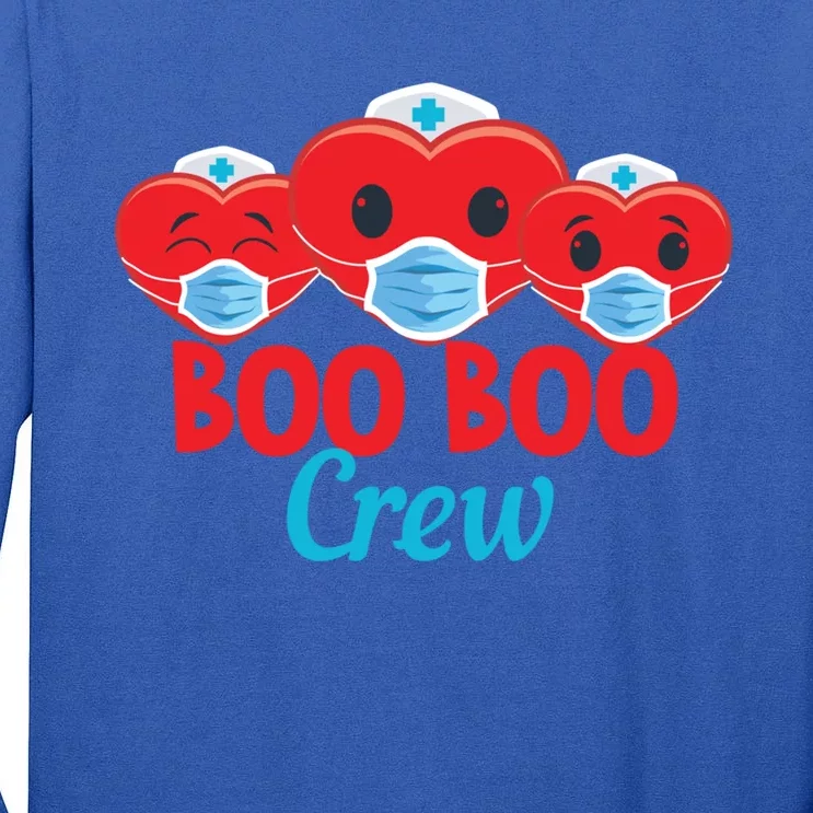 Boo Boo Crew Icu Nurse Team Valentines Day Gift Tall Long Sleeve T-Shirt