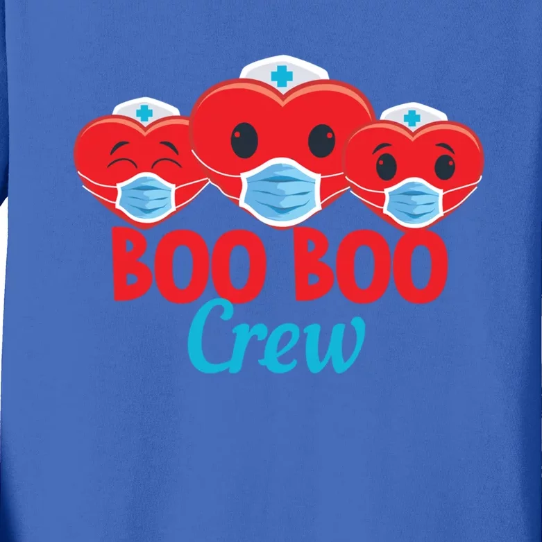 Boo Boo Crew Icu Nurse Team Valentines Day Gift Kids Long Sleeve Shirt