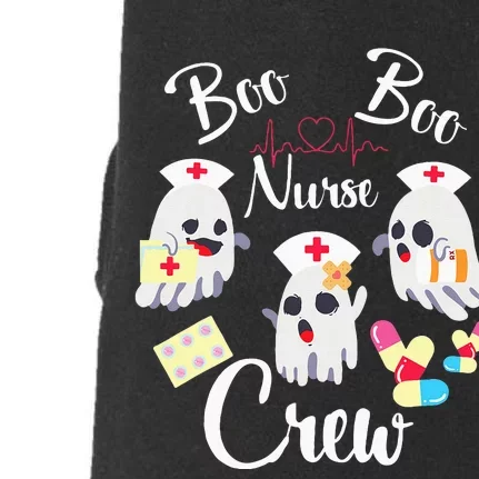 Boo Boo Crew Nurse Ghost Costume Funny Halloween Gift Doggie 3-End Fleece Hoodie