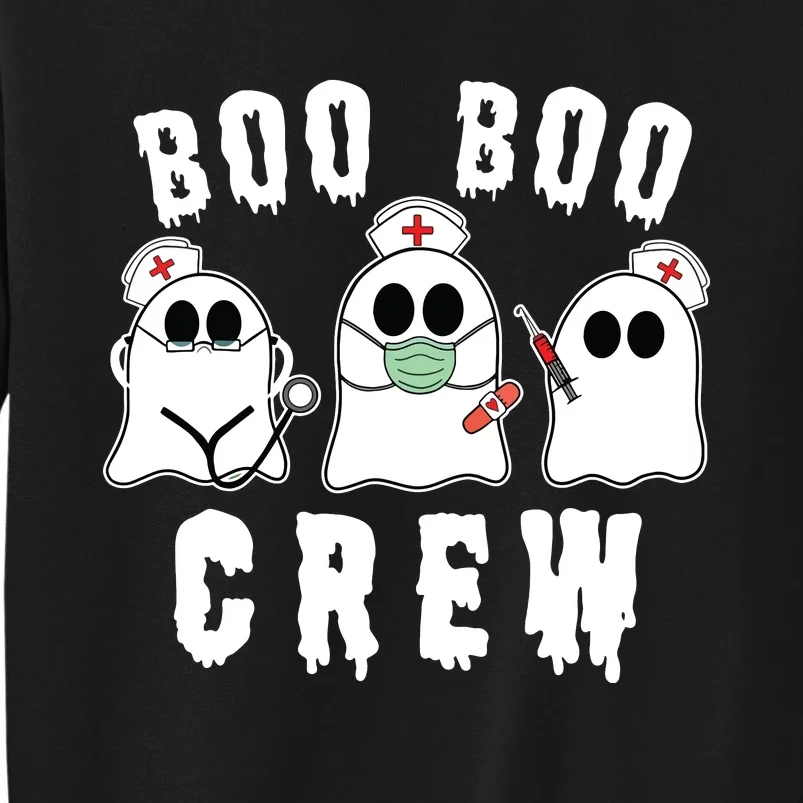 Boo Boo Crew Funny Nurse Halloween Ghost Costume Sweatshirt