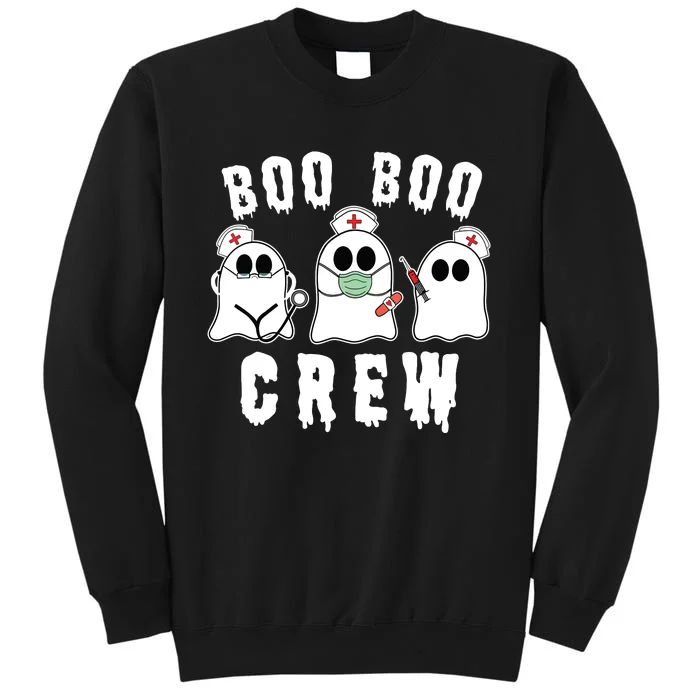 Boo Boo Crew Funny Nurse Halloween Ghost Costume Sweatshirt