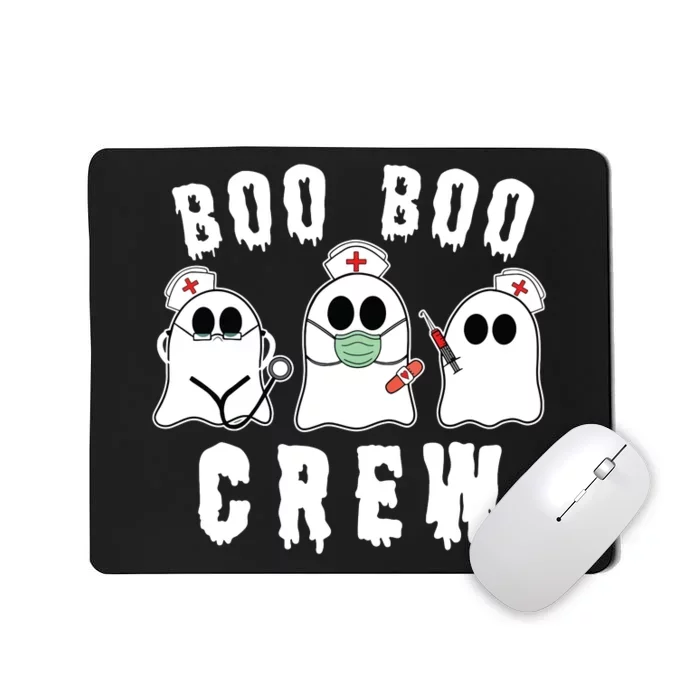 Boo Boo Crew Funny Nurse Halloween Ghost Costume Mousepad