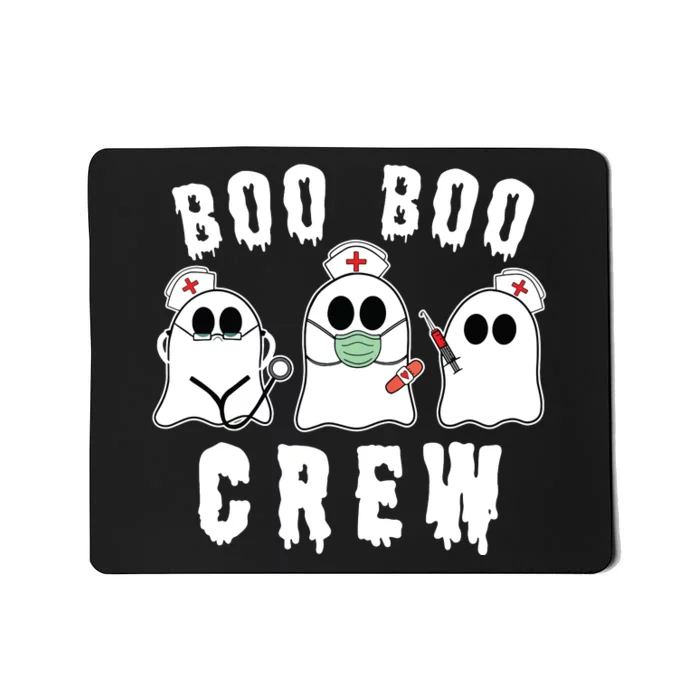 Boo Boo Crew Funny Nurse Halloween Ghost Costume Mousepad