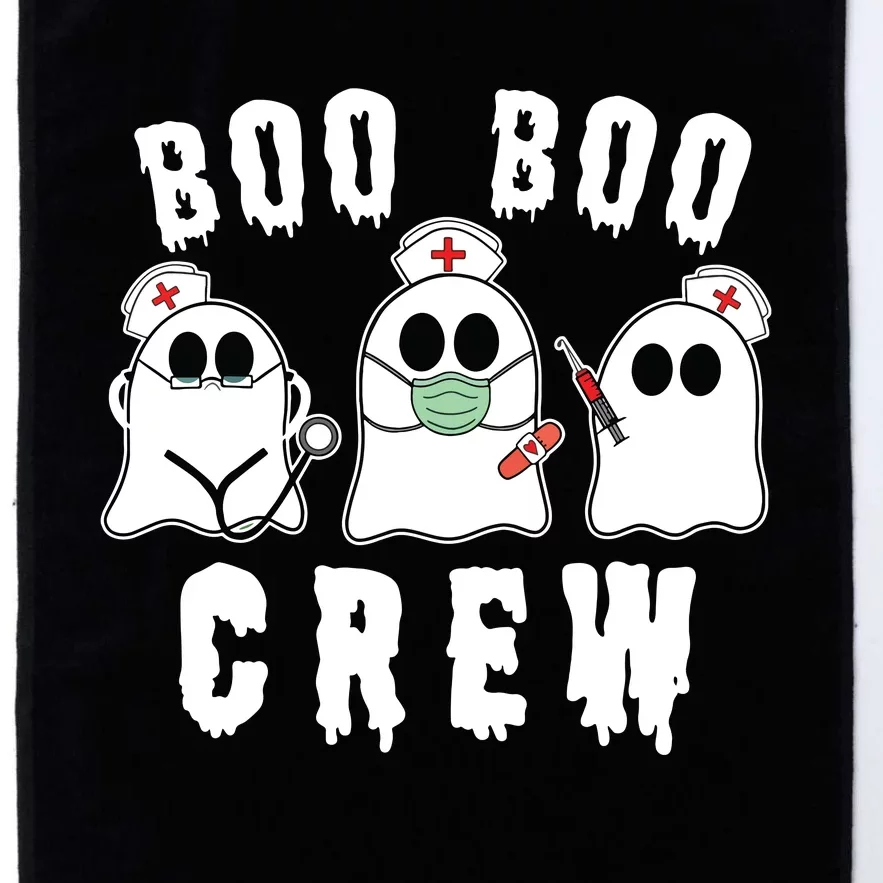 Boo Boo Crew Funny Nurse Halloween Ghost Costume Platinum Collection Golf Towel