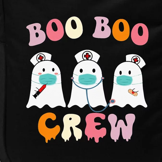 Boo Boo Crew Nurse Groovy Ghost Funny Halloween Impact Tech Backpack