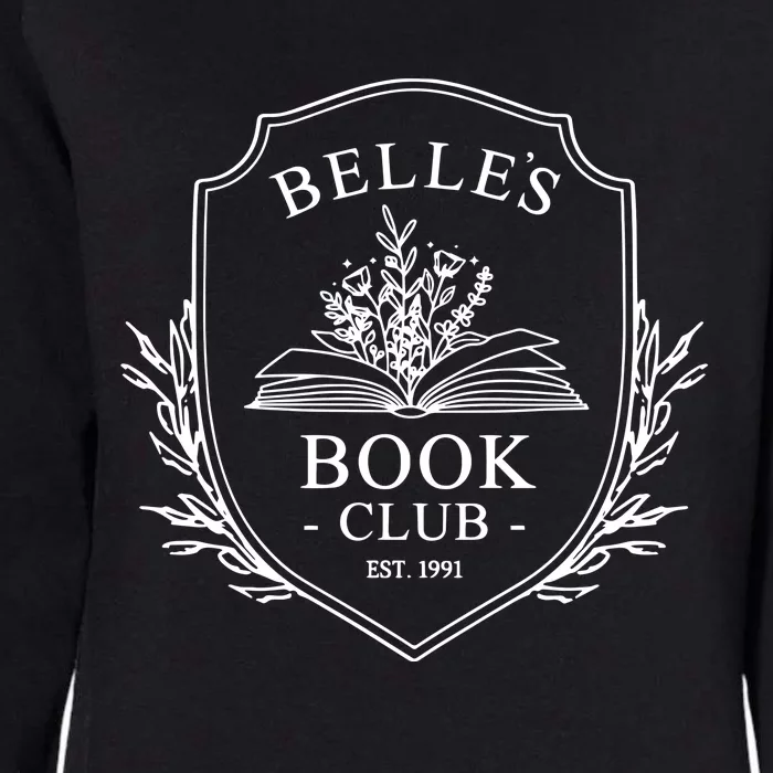 Belles Book Club Enchanted Rose Womens California Wash Sweatshirt