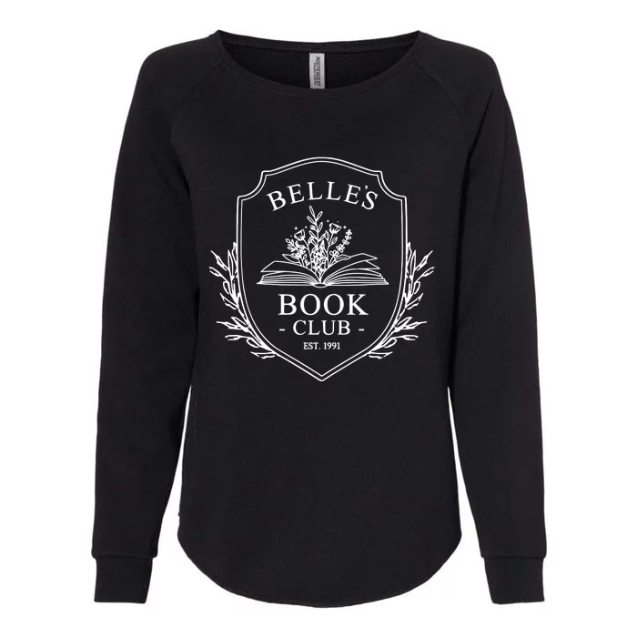 Belles Book Club Enchanted Rose Womens California Wash Sweatshirt