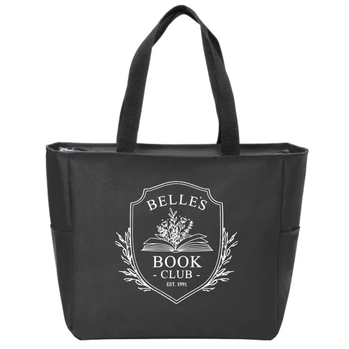 Belles Book Club Enchanted Rose Zip Tote Bag