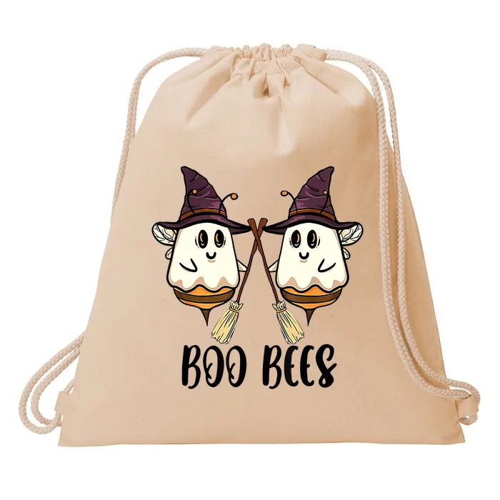 Boo Bees Couples Witch Halloween Costume Ghost Funny Drawstring Bag