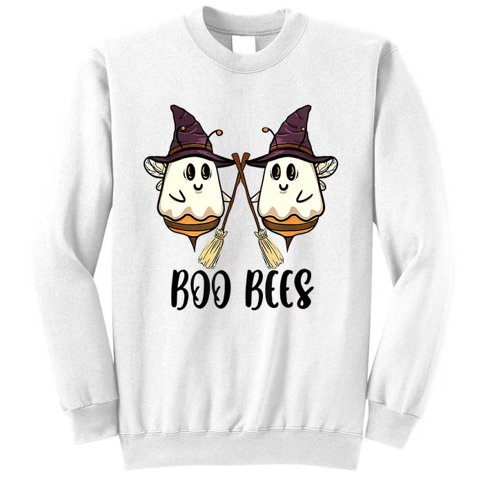 Boo Bees Couples Witch Halloween Costume Ghost Funny Sweatshirt