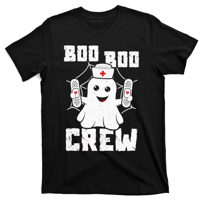 Boo Boo Crew Ghost Nurse Costume Funny Halloween T-Shirt