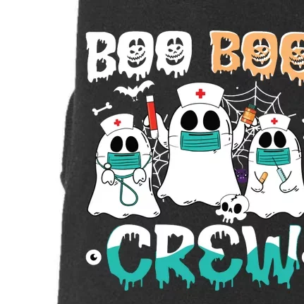 Boo Boo Crew Nurse Halloween Ghost Costume Women Doggie 3-End Fleece Hoodie