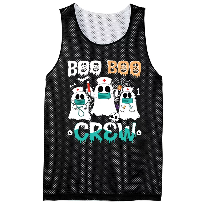 Boo Boo Crew Nurse Halloween Ghost Costume Women Mesh Reversible Basketball Jersey Tank