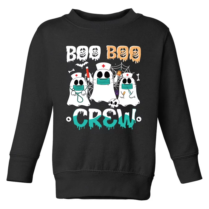 Boo Boo Crew Nurse Halloween Ghost Costume Women Toddler Sweatshirt