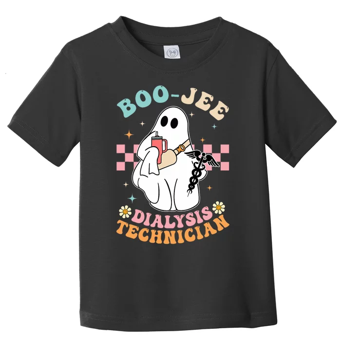 Boo Boo Crew Dialysis Technician Ccht Funny Halloween Nurse Toddler T-Shirt