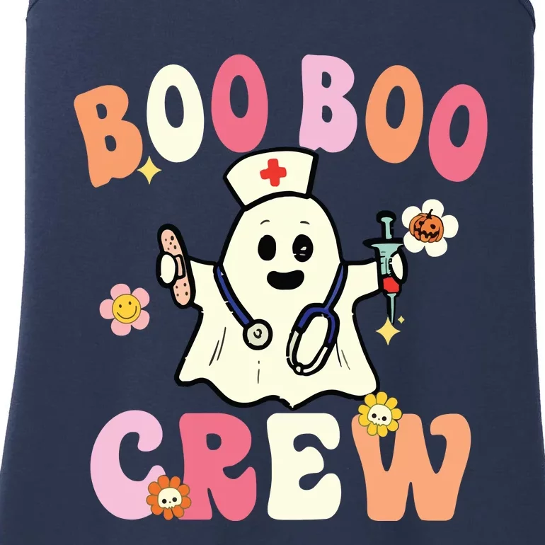 Boo Boo Crew Nurse Ghost Funny Halloween Costume For Women Ladies Essential Tank