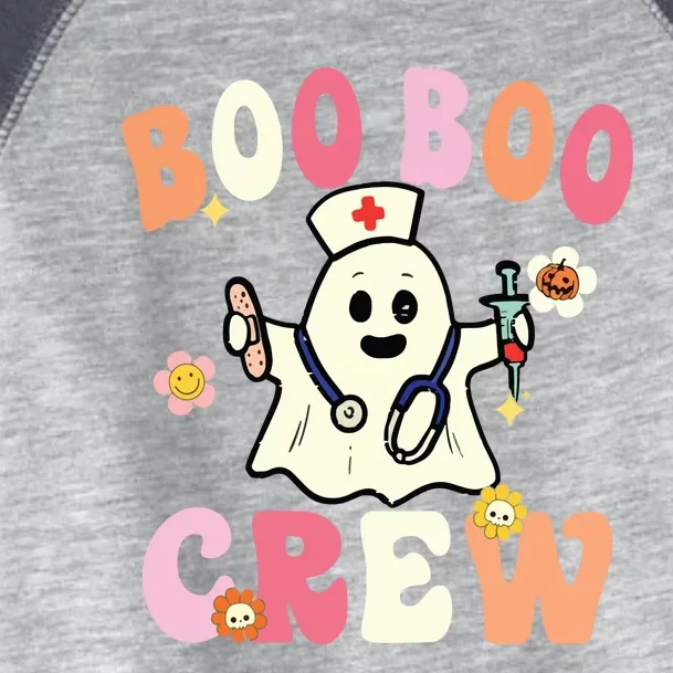 Boo Boo Crew Nurse Ghost Funny Halloween Costume For Women Toddler Fine Jersey T-Shirt