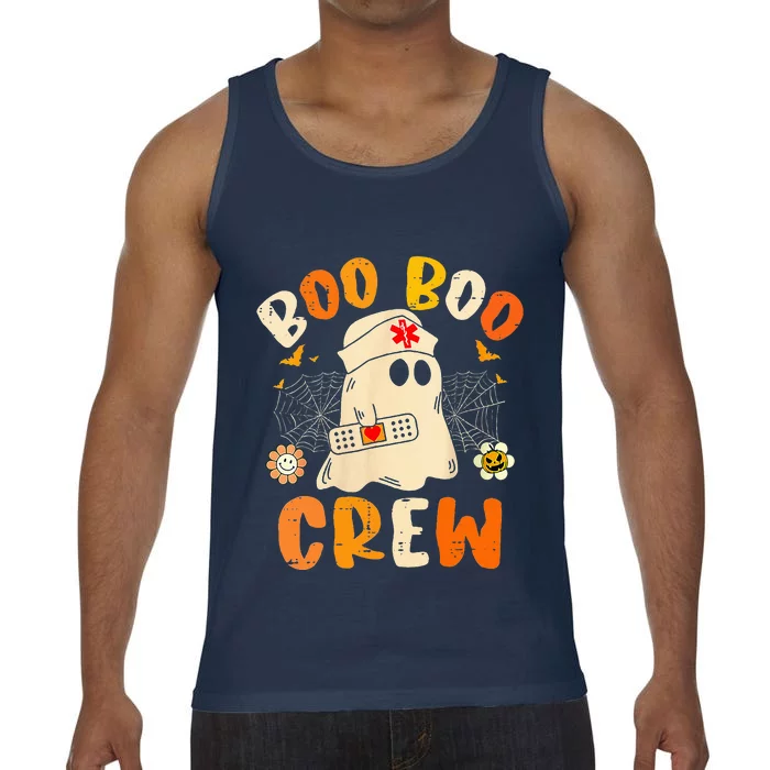 Boo Boo Crew Ghost Halloween Paramedic Nurse RN ER NICU LPN Comfort Colors® Tank Top