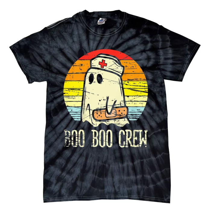 boo boo crew nurse halloween nurses rn ghost Tie-Dye T-Shirt