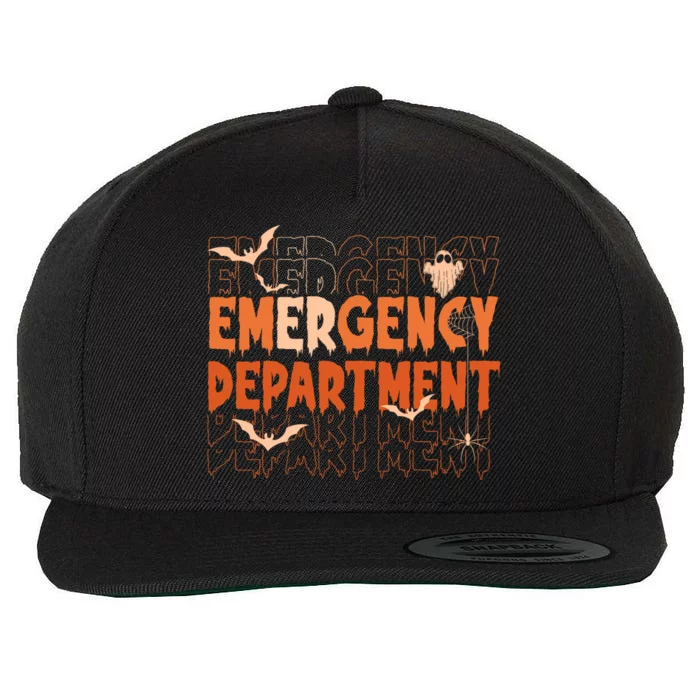 Boo Boo Crew Er Nurse Funny Ghost Halloween Nurse Women Wool Snapback Cap