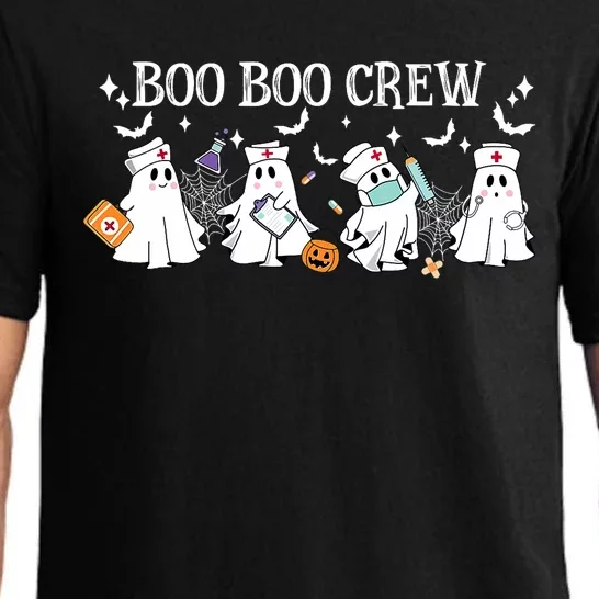 Boo Boo Crew Nurse Ghost Nursing Halloween Spooky Nurse Pajama Set