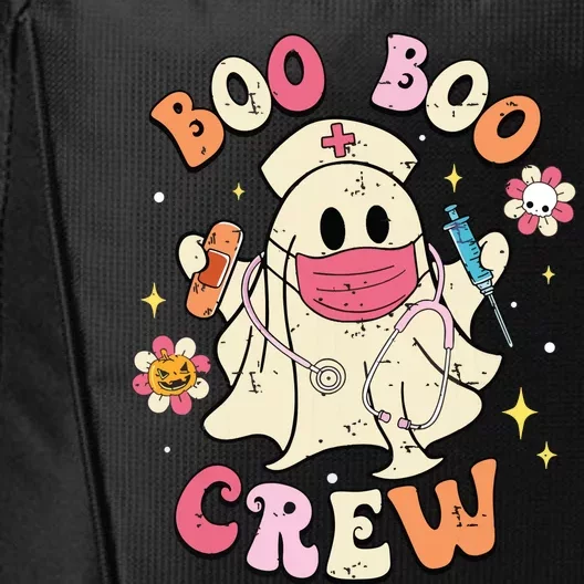 Boo Boo Crew Halloween Ghost Nurse City Backpack