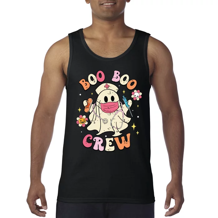 Boo Boo Crew Halloween Ghost Nurse Tank Top