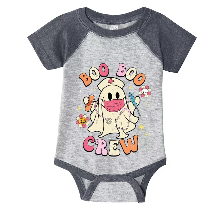 Boo Boo Crew Halloween Ghost Nurse Infant Baby Jersey Bodysuit