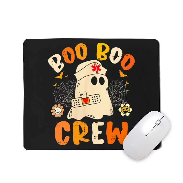 Boo Boo Crew Ghost Halloween Paramedic Nurse Rn Er Nicu Lpn Mousepad