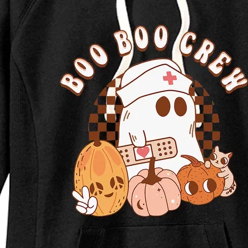 Boo Boo Crew Cute Nurse Halloween Women's Fleece Hoodie