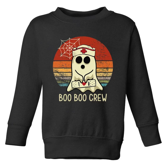 Boo Boo Crew Nurse Halloween Nurse Toddler Sweatshirt