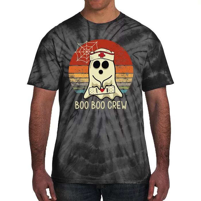 Boo Boo Crew Nurse Halloween Nurse Tie-Dye T-Shirt