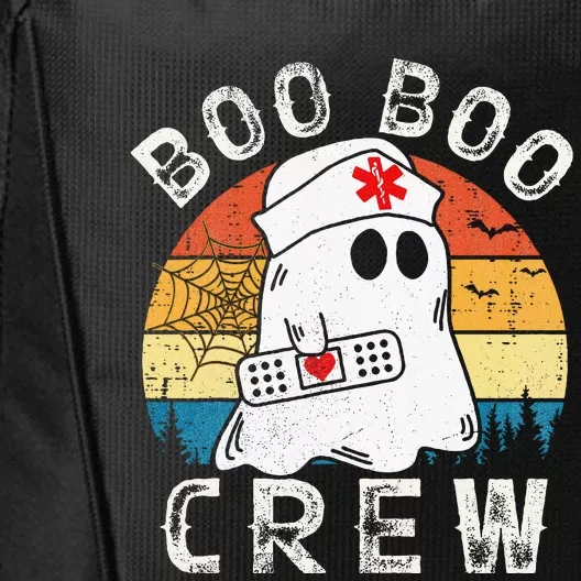 Boo Boo Crew Nurse Funny Ghost Halloween Costume Nurse City Backpack