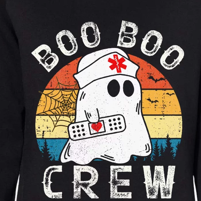 Boo Boo Crew Nurse Funny Ghost Halloween Costume Nurse Womens California Wash Sweatshirt