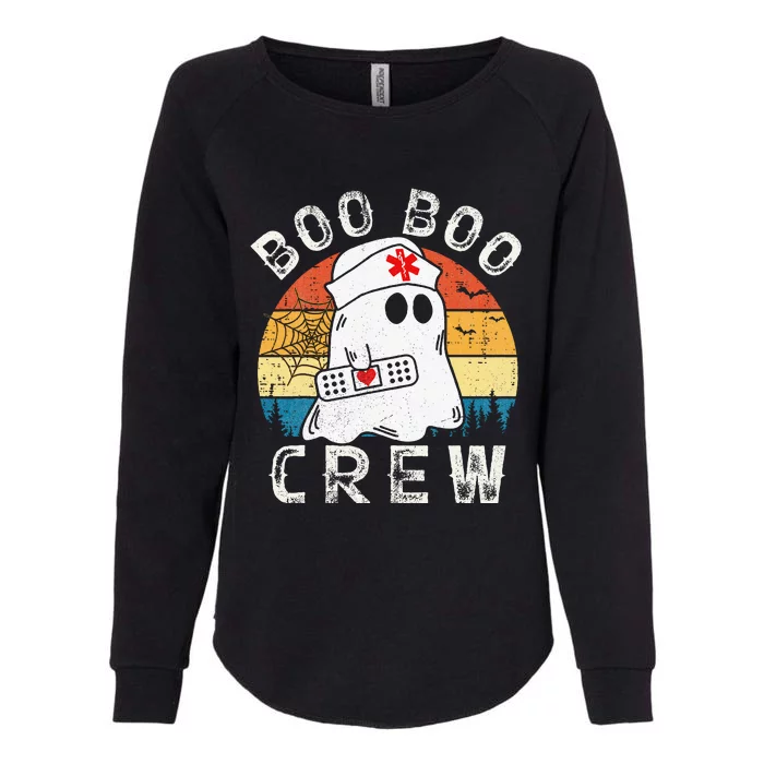 Boo Boo Crew Nurse Funny Ghost Halloween Costume Nurse Womens California Wash Sweatshirt