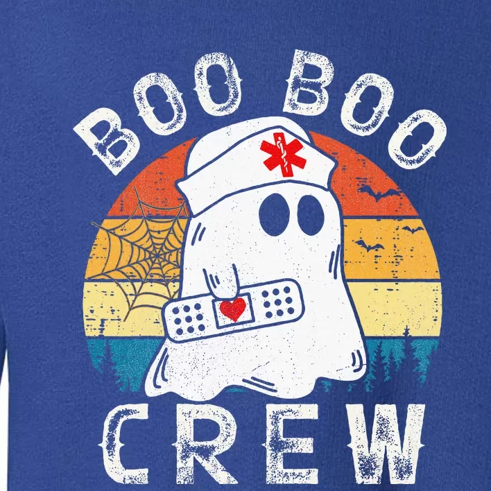 Boo Boo Crew Nurse Funny Ghost Halloween Costume Nurse Toddler Sweatshirt