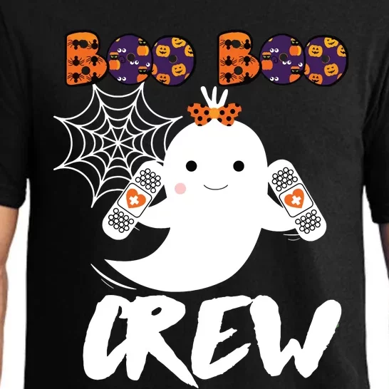 Boo Boo Crew Nurse Funny Halloween Costume Fun Gift Pajama Set