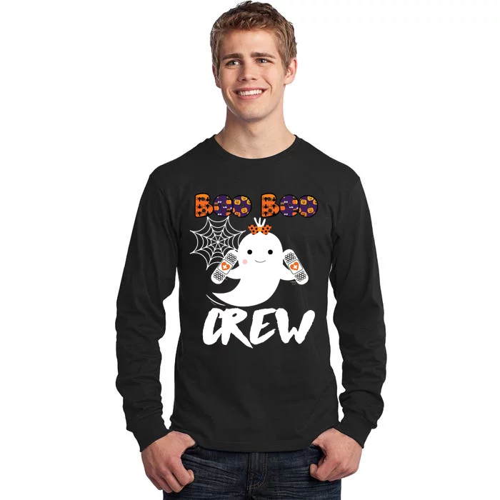 Boo Boo Crew Nurse Funny Halloween Costume Fun Gift Tall Long Sleeve T-Shirt