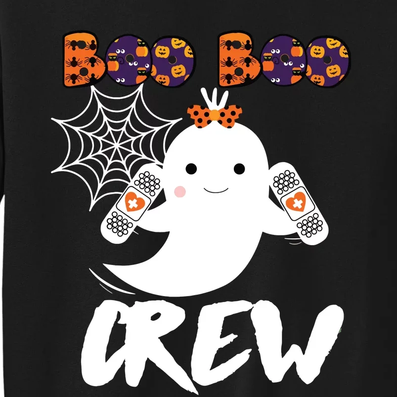 Boo Boo Crew Nurse Funny Halloween Costume Fun Gift Tall Sweatshirt