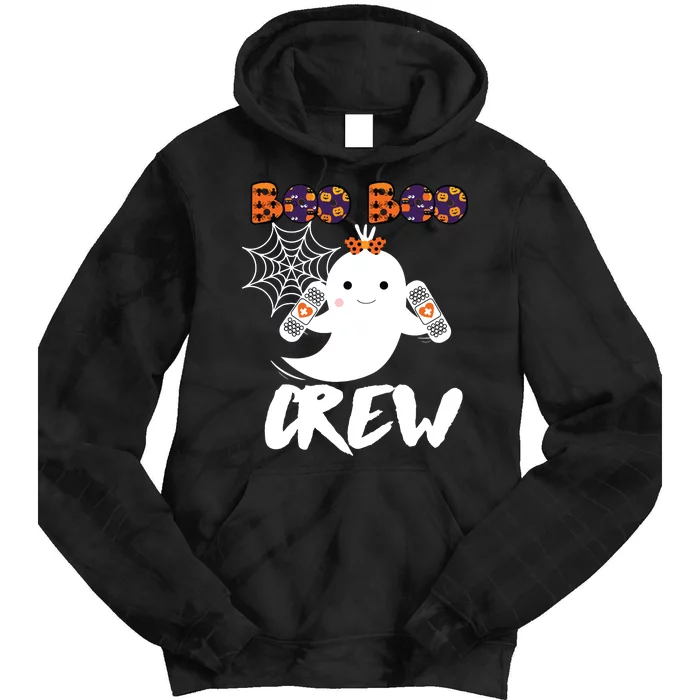 Boo Boo Crew Nurse Funny Halloween Costume Fun Gift Tie Dye Hoodie