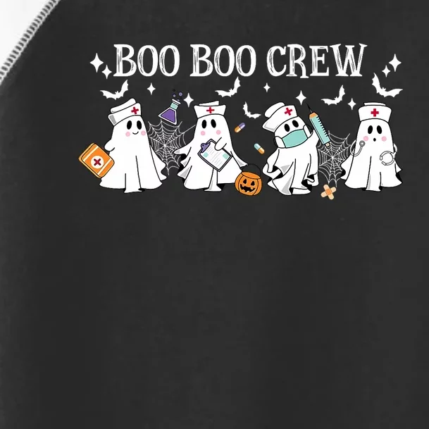 Boo Boo Crew Nurse Ghost Nursing Halloween Spooky Nurse Toddler Fine Jersey T-Shirt