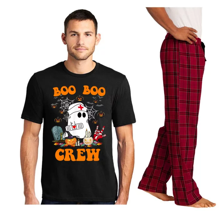 Boo Boo Crew Funny Nurse Halloween Costume Ghost Meaningful Gift Pajama Set