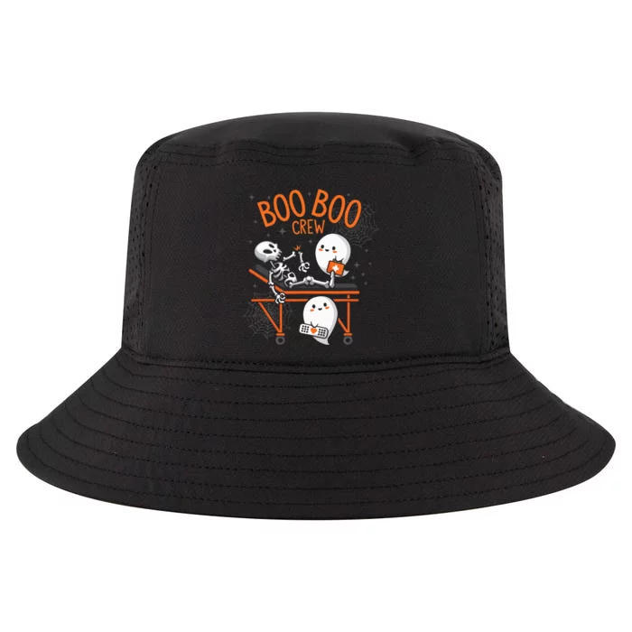 Boo Boo Crew Ghost Doctor Paramedic EMT Nurse Halloween Cool Comfort Performance Bucket Hat