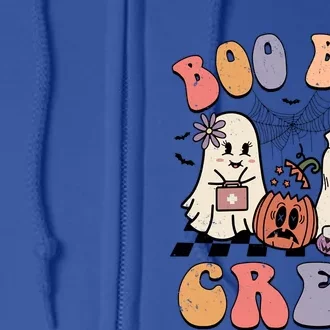 Boo Boo Crew Ghost Doctor Paramedic Emt Nurse Halloween Gift Full Zip Hoodie