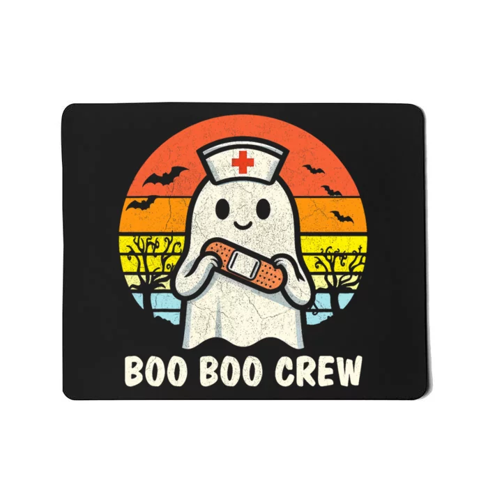 Boo Boo Crew Halloween Nurse Women Ghost Halloween Mousepad