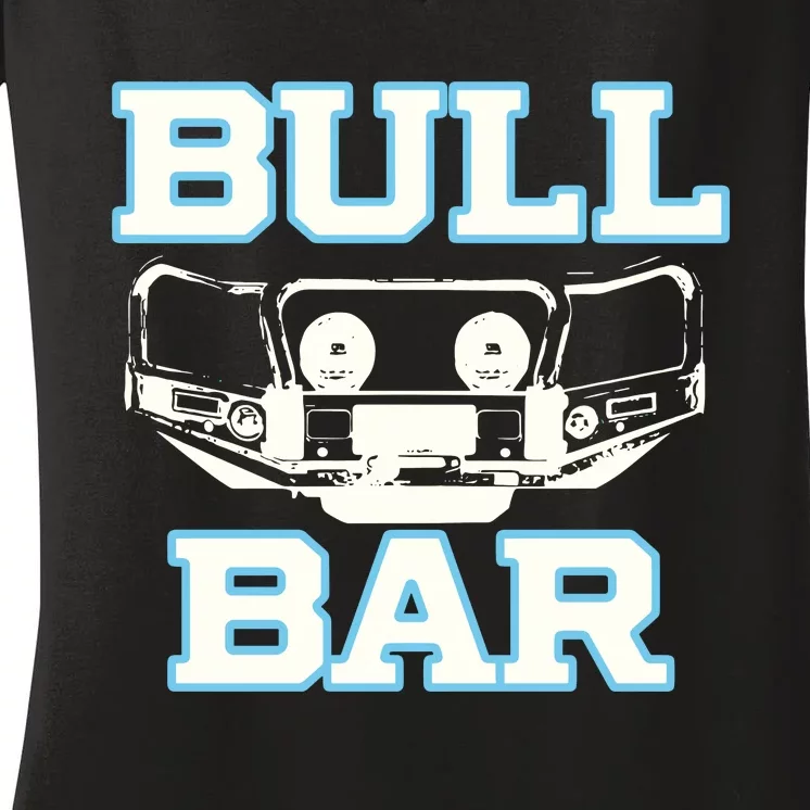 Bull Bar Car Women's V-Neck T-Shirt