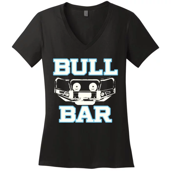 Bull Bar Car Women's V-Neck T-Shirt