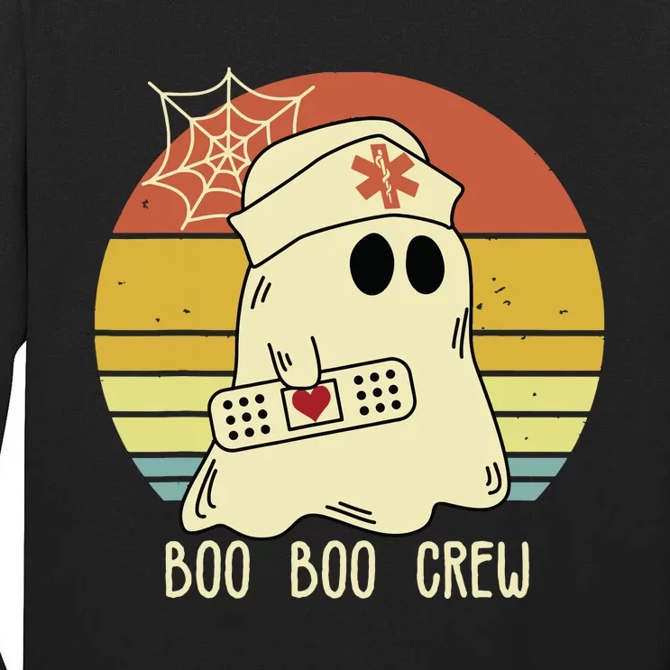 Boo Boo Crew Nurse Halloween Nurse For Women Tall Long Sleeve T-Shirt